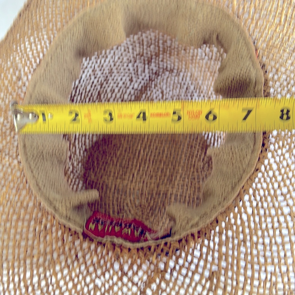 Gently Used Unisex Original Genuine Hawaiian Headwear Straw Hibiscus Print Hat - Picture 7 of 10